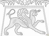 Mosaic Greek Coloring Pages Ancient Animal Griffin Warrior Depicting Printable Medusa Greece Getcolorings Drawing Found sketch template