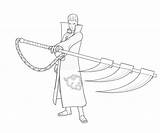 Hidan Naruto Coloring Pages Character Another sketch template