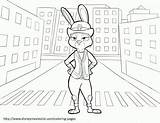 Coloring Judy Zootopia Printable Pages Nick Related sketch template