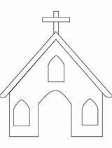 Church Coloring Kids Pages Printable Para Iglesia Sheets Building Children Crafts Sunday School Color Toddler Bestcoloringpages Bible Preschool Niños Early sketch template