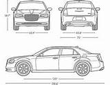 Chrysler 300c sketch template