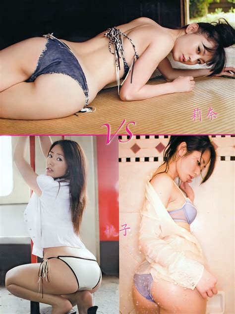 Akiyama Rina Tani Momoko Highres 1girl Asian Ass Bikini Bra