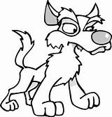 Cartoon Dog Pages Kids Coloring Animal Scared Scary Dogs Sketches Cartoons Colouring Cliparts Animals Clipart Drawing Drawings Color Good Easy sketch template