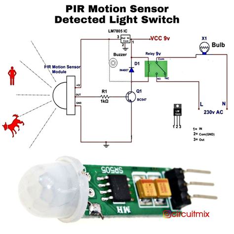 arduino motion sensor circuit diagram