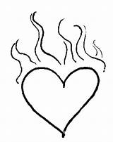 Heart Flames Hearts Drawings Flaming Drawing Flame Sketch Clipart Cliparts Fire Easy Designs Clipartbest Getdrawings Library sketch template