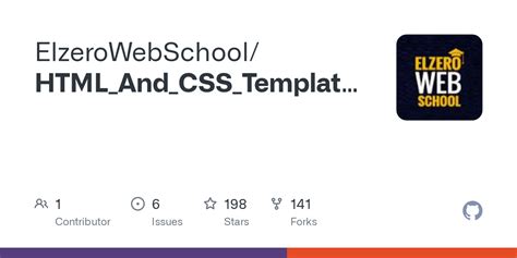 github elzerowebschoolhtmlandcsstemplatetwo