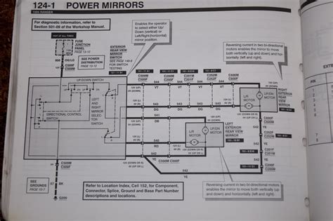 power mirrors wiring diagram