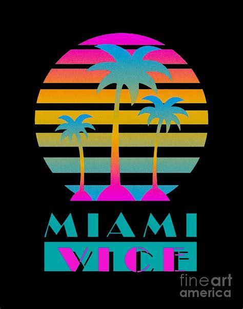 Miami Vice Digital Art By Bilskirobert