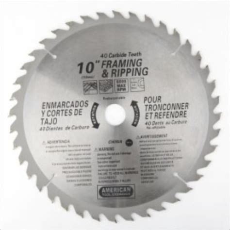 10 40 Tooth 40t Carbide Tip Wood Tipped Circular Round Power Table Saw