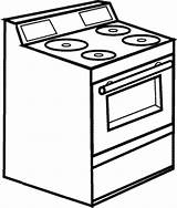 Stove Drawing Coloring Clipart Cliparts Pages Pan Printable Clip Getcolorings Color Library Drawings Print Paintingvalley sketch template