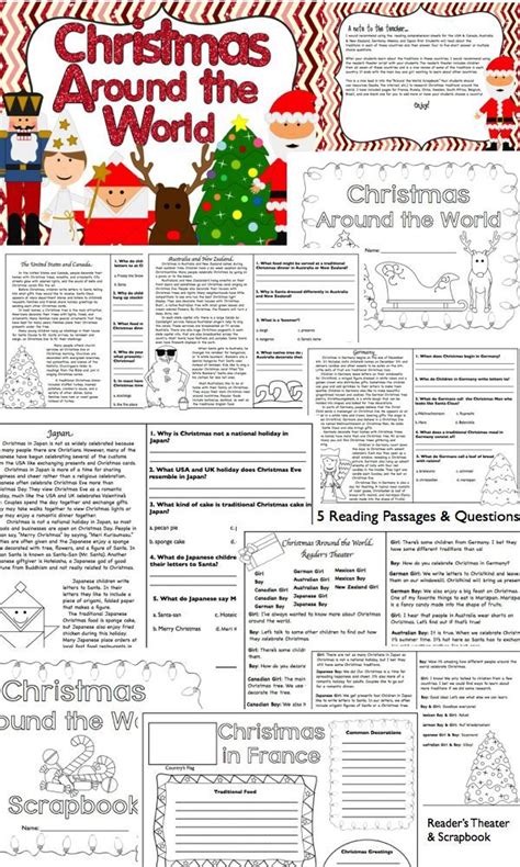 christmas reading comprehension worksheet