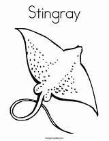 Stingray sketch template