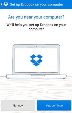 android   link  dropbox app   computer ccm