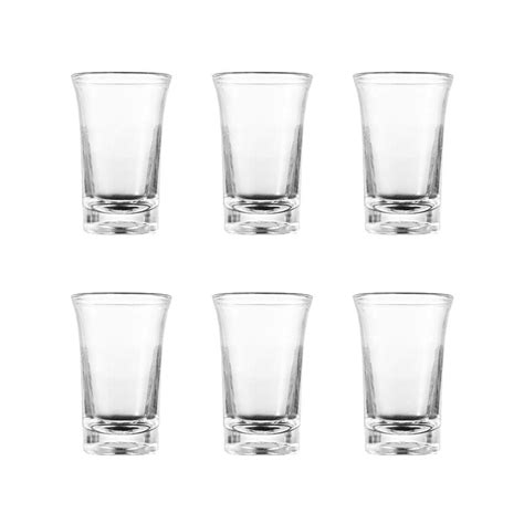 pwfe 6pcs 35ml unbreakable plastic drinking glasses assorted colored