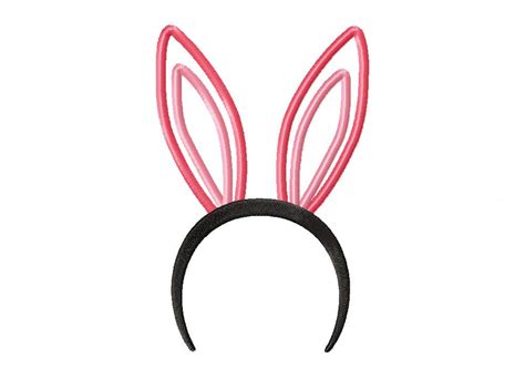 bunny ears embroidery design daily embroidery