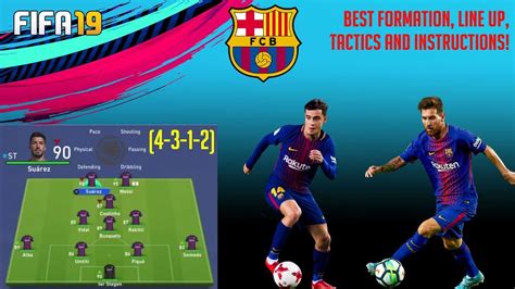 update fifa  fc barcelona review  formation  tactics  instructions youtube