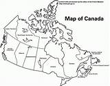 Provinces Territories Kanada Maps Umriss sketch template