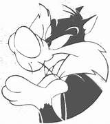 Sylvester Coloring Tweety Silvestro Titti Looney Tunes Trickfilmfiguren Malvorlage Cartoni sketch template