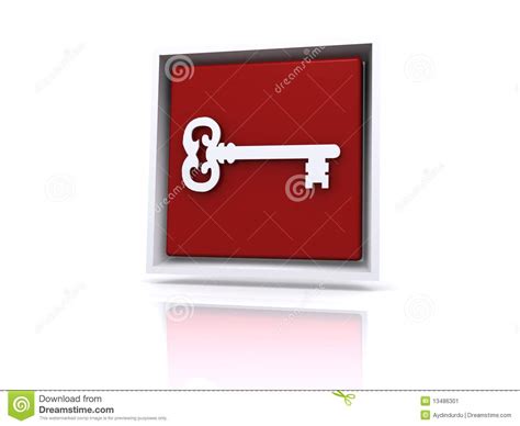 key  button stock illustration illustration  secure