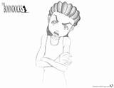 Coloring Boondocks Pages Riley Printable Kids sketch template