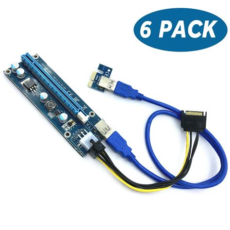 pack pcie dual chip pci     powered riser adapter card