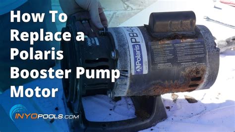 replace  polaris booster pump motor youtube