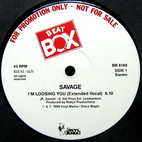 Savage – Im Loosing You 1988 Vinyl Discogs