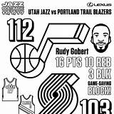 Jazz Grizzlies Rudy Gobert sketch template
