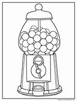 Coloring Pages Gumball Machine Senior Gum Bubble Adults Machines Print Elderly Downloadable Drawing Printable Easy Lollipop Simple Blaze Template Clipart sketch template