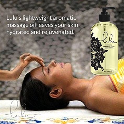 lulu massage oil  ounces  luxurious relaxing body massages