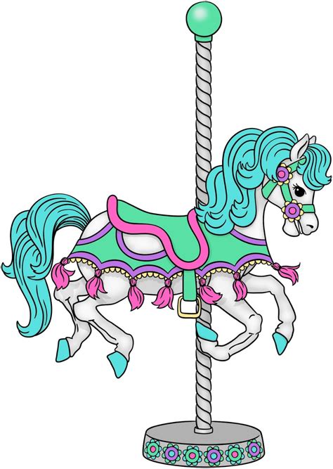 carousel horse  tassels carousel horses horse coloring pages
