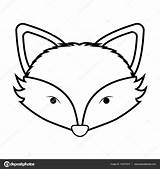 Fox Face Drawing Contour Zorro Caras Cara Para Clipartmag Contorno Monochrome La Seleccionar Tablero sketch template