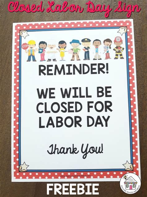 closed  labor day sign