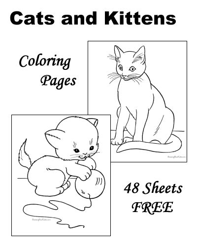 cat coloring pages   printable