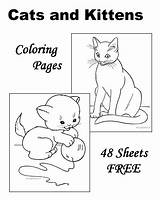 Coloring Pages Cat Kitten Kittens Sheets Cats Printable Kids Cute Worksheets Animal Many Raisingourkids Horse Books Raising Choose Board sketch template