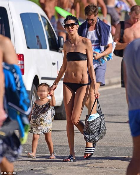 geoff huegill s wife sara shows off her slender frame in a tiny bikini daily mail online