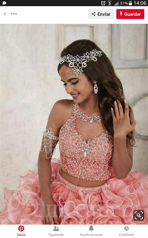 pin  adela  vestidos hermosos    piece quinceanera dresses prom gowns elegant