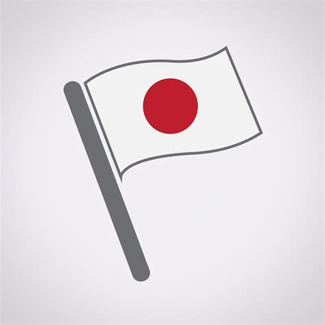 japan flag symbol sign  vector art  vecteezy
