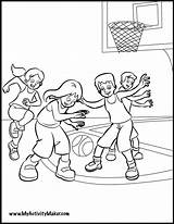 Coloring Playing Kids Basketball Pages Exercise Children Clipart Drawing Ball Printable Getcolorings Colorings Library Sports Game Getdrawings Color Drawings sketch template