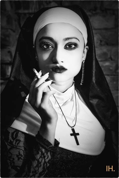 Women Smoking Girl Smoking Hot Nun Nun Costume Ange Demon Twisted