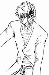 Bleach Coloring Pages Ichigo Hollow Anime Printable Color Verity Daze Ink Into Template Kurosaki Deviantart Related Posts Getcolorings License Adult sketch template