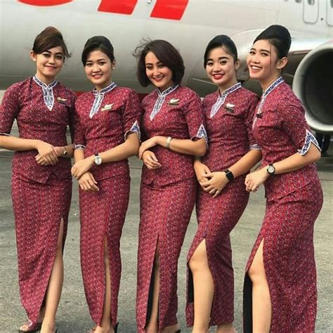 Model Kebaya Batik Air Sexy Flight Attendant Flight Attendant