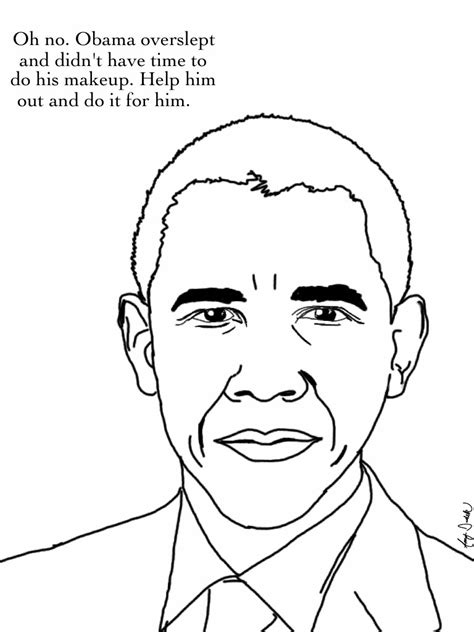 barack obama coloring pages printable  getcoloringscom