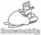 Coloring Pages Snowmobile Drawing Doo Ski Getdrawings Comments sketch template