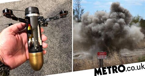 flying drone grenade   future  airborne weaponry metro news