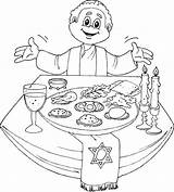 Passover Pesach Seder Getdrawings Colornimbus Freecoloringpages sketch template