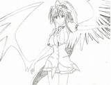 Dxd Akeno Highschool Wings sketch template