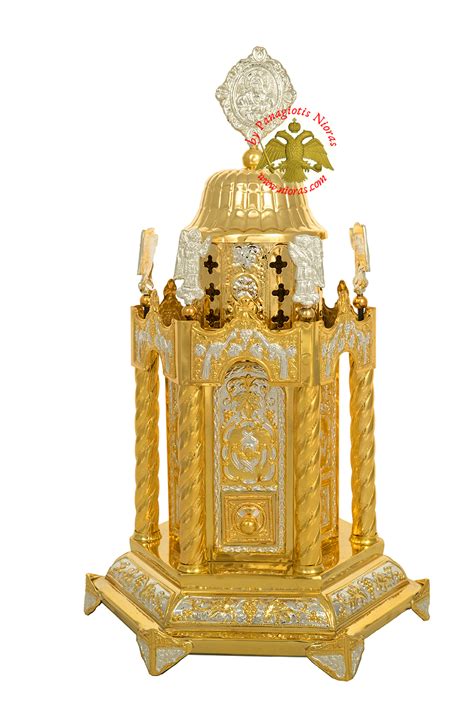 holy table orthodox tabernacle hexagon small  angels hexagon base