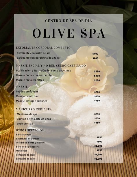 spa olive resort