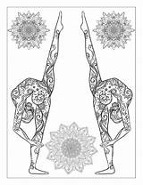 Yoga Coloring Mandalas Poses Pages Meditation Book Adults Books Mandala Colouring Adult Choose Board sketch template
